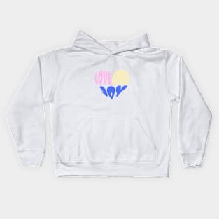 Love brings joy Kids Hoodie